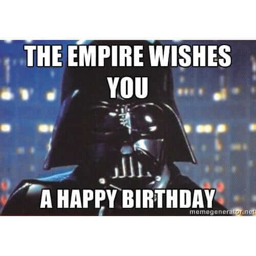 star wars happy birthday meme