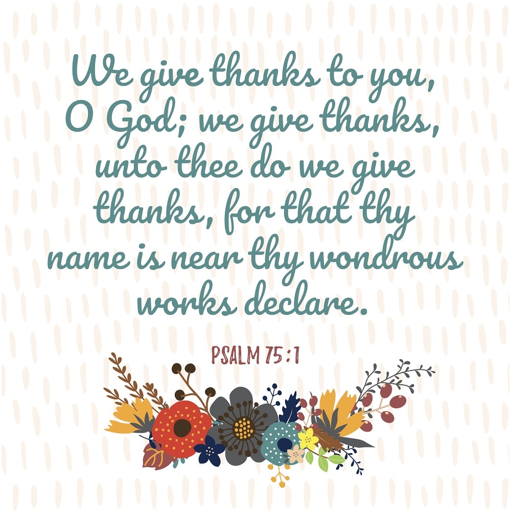 thanksgiving bible verses